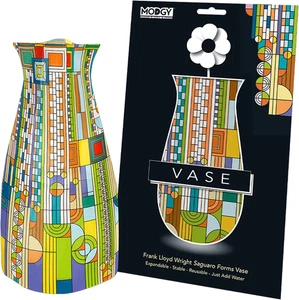 Erweiterbare Blumenvase, Kunststoff Deko Modern Faltbar Bedruckte Vasen für Cen - Bild 1 von 6