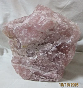 Riesiger rosa Rosenquarz Edelstein grobes Mineral 9 5/8 Zoll Sammlerstück HPRQGRC-17 - Bild 1 von 9