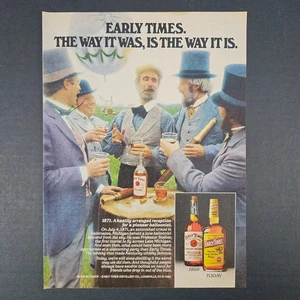 1980 Early Times Kentucky Straight Bourbon Whiskey Vintage Print Ad Louisville - Bild 1 von 5