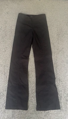 Pantalones de hipnotización para mujer negros talla 8 rayón calce ajustado pantalones de pierna acampanada Foto 1 de 4