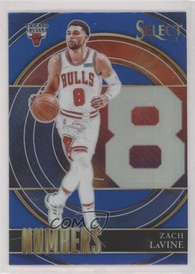 2021-22 Panini Select Select Numbers Blue Prizm Zach LaVine #39 - Image 1 of 2