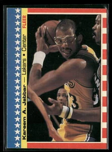 Kareem Abdul-Jabbar 1987-88 Fleer #8 Stickers Los Angeles Lakers - Picture 1 of 2