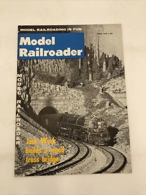 Revista de modelismo ferroviario vintage - abril de 1960 - miniatura para aficionados al tren Foto 1 de 4