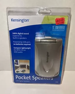 Kensington USB Digital Pocket Compact Speakers MP3 CD DVD Audio NEW in Package - Picture 1 of 2
