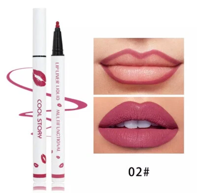 Liquid Lip Liner Lipliner Makeup Lip Stain Marker Cosmetics Natural Long Lasting - image 1 of 4