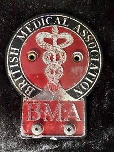 Vintage Odznaka maskotki samochodowej dla lekarzy GP BMA British Medical Association