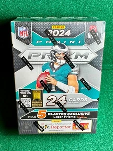 2024 Panini Prizm Football BLASTER BOX Sealed New - Orange Laser Prizms - Picture 1 of 4