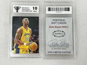 Kobe Bryant 2020 Limited Edition ACEO Sample Pertosa Art Card #KB1 ASG 10 MINT - Picture 1 of 1