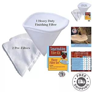 Maple Syrup Filter Set - 1 Qt. 3 pieces - One Maple Syrup Making Heavy Duty S... - Picture 1 of 9