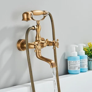 Grifo de bañera retro vintage cascada grifo de ducha grifo grifo de bañera - Imagen 1 de 11