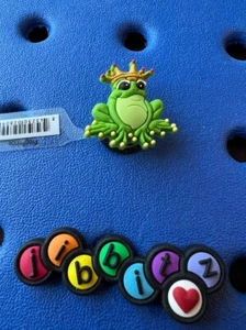 Frog Prince Authentic Jibbitz Shoe Charm for Crocs. Rare 1st Generation! (NEW) - Picture 1 of 3
