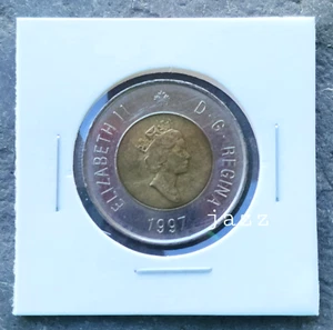 Moneda canadiense de dos dólares Toonie Polar Bear Canadá 1997 - Imagen 1 de 2