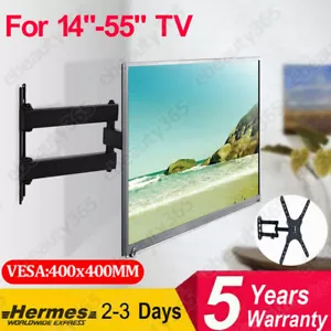 TV Wall Bracket Mount Tilt Swivel Samsung LG Toshiba 26 30 32 40 43 50 55 Inch - Picture 1 of 12