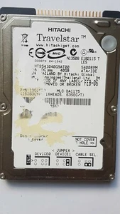 40 GB IDE 2.5" Hitachi GST Travelstar 5K100 HTS541040G9AT00 Hard Drive - Picture 1 of 1