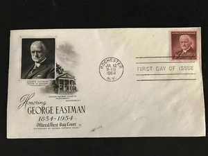 George Eastman Kodak Film collectible 1954 First Day Cover Rochester NY - Picture 1 of 3
