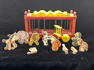 Seltener Fisher Price großer Zirkusparadewagen & Tiere #250 - 1932 wie abgebildet - Bild 1 von 16