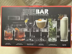 Riedel Bar Drink Specific Glasses - 6 Pieces- Brand New in Original Box - Picture 1 of 7
