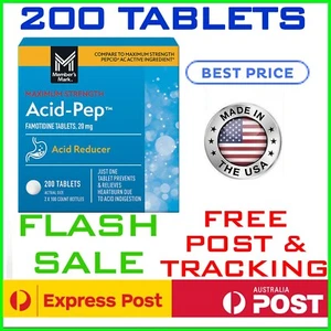 Famotidine 20mg 200 TABS Acid Reducer Heartburn Relief Pepcid FREE POST Cheapest - Picture 1 of 6