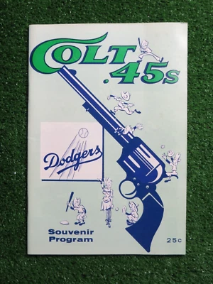 HOUSTON COLT .45s 1963 PROGRAM vs LOS ANGELES DODGERS World Series Champions - Image 1 of 4