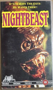 VHS Video - NIGHTBEAST - Cult Horror TROMA UK 1996 NEW SEALED - Picture 1 of 2