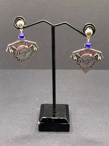 Neanie-Bot Los Angeles Dodgers Silver Plated Post Earrings Cover