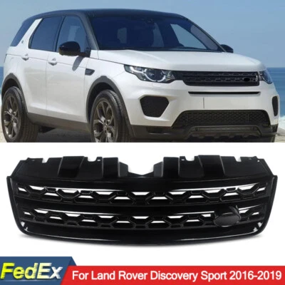For Land Rover Discovery Sport 2016-2019 Front Bumper Grille Grill Gloss Black Foto 1 de 4