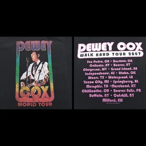 VINTAGE Dewey Cox Walk Hard Movie Concert 2007 Tour T Shirt Adult Small Rock  - Picture 1 of 9