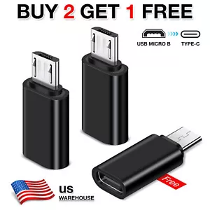 2024 USB 3.1 Type C Female to Micro USB Male Adapter Data Converter Connector - Picture 1 of 9
