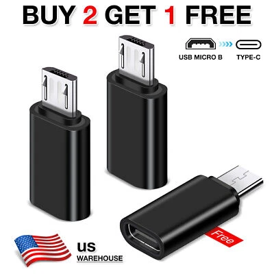 2024 USB 3.1 Type C Female to Micro USB Male Adapter Data Converter Connector - Image 1 of 4