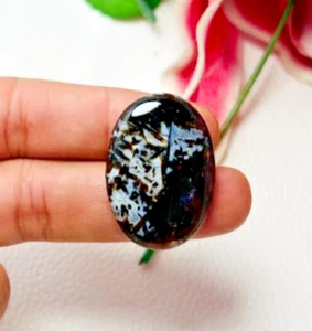 Piedra preciosa cabujón ágata palo natural grado AAA+ forma ovalada para hacer joyas - Imagen 1 de 6