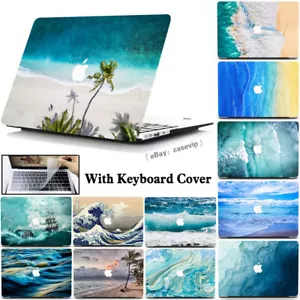 Wave Beach Shell+Keyboard Cover For Macbook M3 M4 Air 13 15 Pro 14 16 11 12 inch - Picture 1 of 54