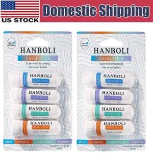 Nasal Stick 8 Pack | Enhance Breathing + Boost Focus | Breathe Vapor HANBOLI USA - Picture 1 of 5