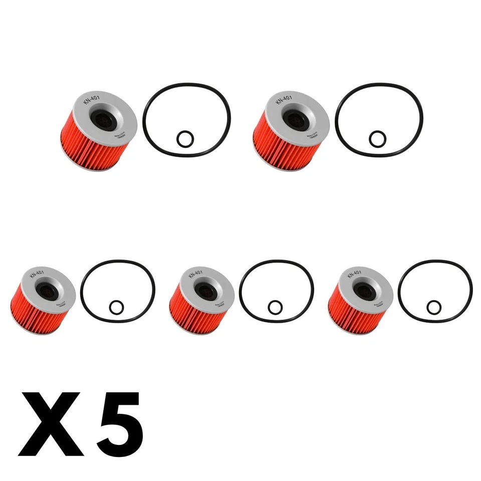 5 Pack K&N Oil Filter for Yamaha FJ1200 1986-1996 - Imagem 1 de 1