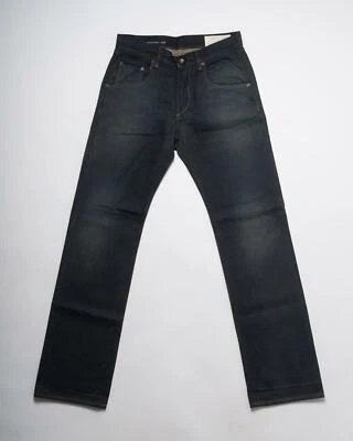 rag & bone $250 Dark Blue Classic Straight Leg Jeans Cotton Memphis RB 11X 32 - Image 1 of 4