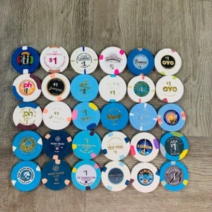 Wählen Sie einen beliebigen Casino Chip Las Vegas $1,00 One Dollar Poker authentisch original - Bild 1 von 30