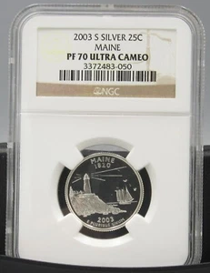 2003 S Maine Silver NGC PF 70 UCAM - Picture 1 of 1
