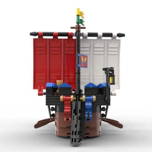 MOC: Sea Dragon Medieval Battleship 297 Pieces moc-119470 Christmas Gift - Picture 1 of 3