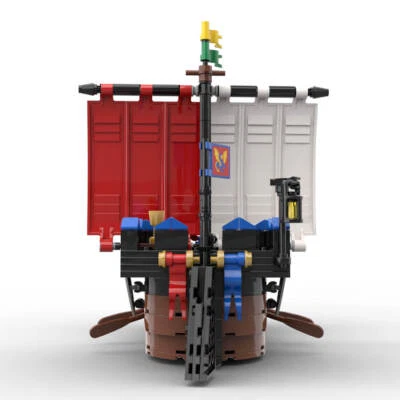 MOC: Sea Dragon Medieval Battleship 297 Pieces moc-119470 Christmas Gift - Image 1 of 3