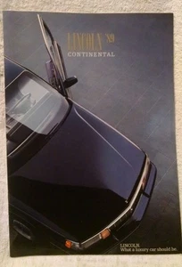 1989 Lincoln Continental Catalog Brochure Original Excellent Condition (F57) - Picture 1 of 5