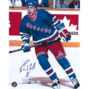 Bernie Nicholls Autographed New York Rangers 8X10 Photo - Picture 1 of 1