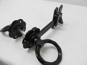 Twisted Gate Ring Latch Decorative Vintage Style Opens from Both Sides - Picture 1 of 7