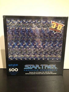 SEALED Springbok 3D 500 pc Star Trek Keepsake Ornament puzzle Magic Eye NEW 1995 - Picture 1 of 2