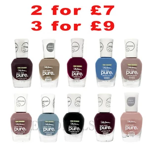SALLY HANSEN PURE VEGAN NAIL POLISH / VARNISH 🔥 ANY 2 FOR £7, ANY 3 FOR £9 - Picture 1 of 16