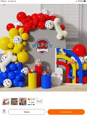Kit de guirlanda de balão Paw Patrol 137 peças - Imagem 1 de 2