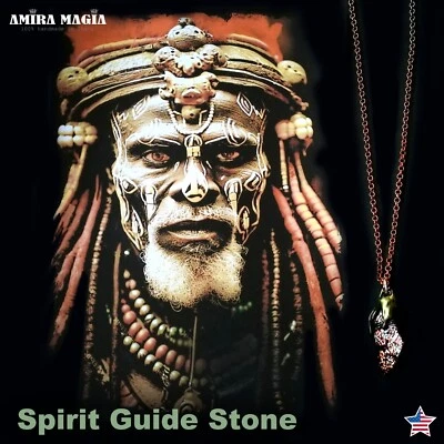 Ожерелье с подвеской из необрезанных драгоценных камней шаманский барабан волшебный портал необработанный камень амулет богатство - Изображение 1 из 4