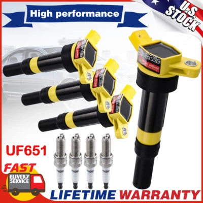For 2014-2020 Hyundai Elantra Tucson 2.0L UF651 Ignition Coil+Iridium Spark Plug - Image 1 of 4