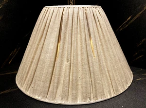 LAMPENSCHIRM PLISSEE KONUS, Ø 49,5 cm, FÜR LAMPE, BANCI FLORENZ, HAND MADE IN ITALY - Bild 1 von 13