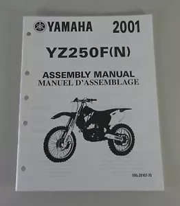 Instrucciones De Montaje / Manual De Ensamblaje Yamaha YZ 250 F (N) De 2001 - Imagen 1 de 1