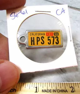 1956-61 California HPS 573 DAV mini License Plate tag key chain Disabled Am Vet - Picture 1 of 2