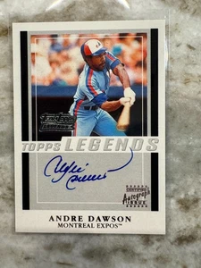 Andre Dawson 2003 Topps Legends On Card Auto Autograph Montreal Expos - Picture 1 of 4